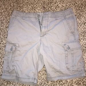 Men’s Gray Flat front shorts